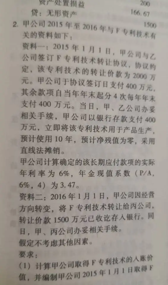 老师，未确认融资费用的摊销金额可以用（1788-400）*6%算吗？长期应付款的摊余成本计算公式是什么？