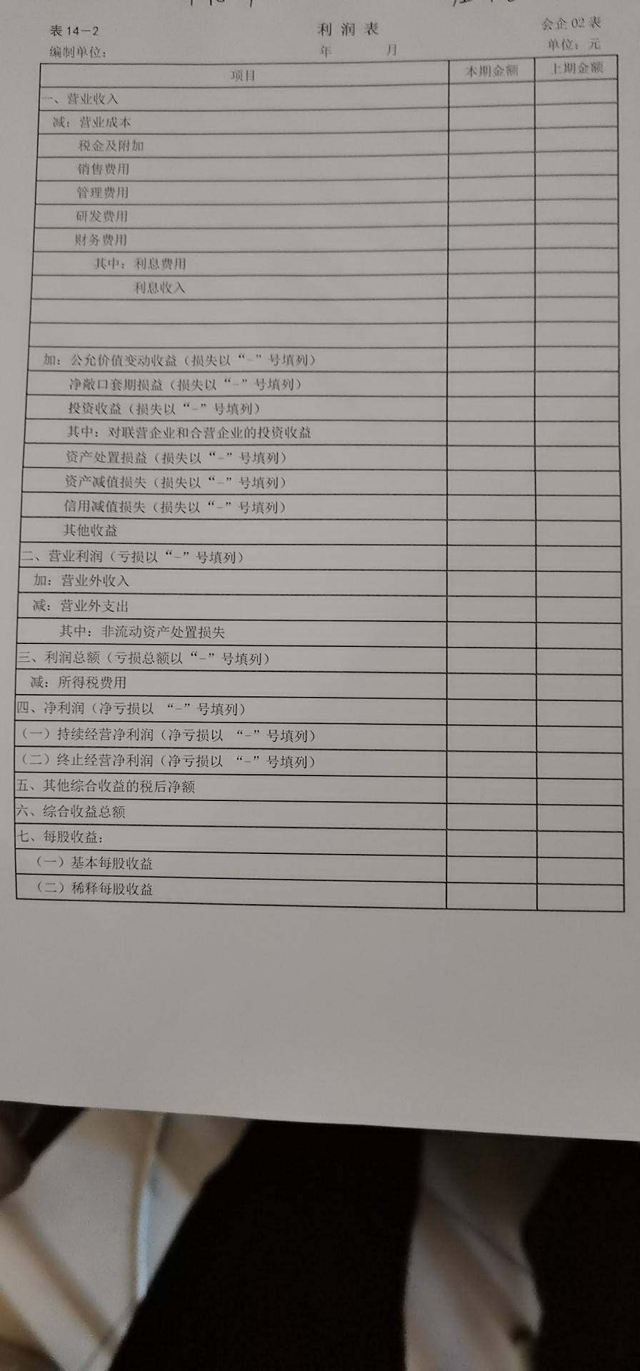 老师，您可以按照这个表做一次吗，谢谢老师