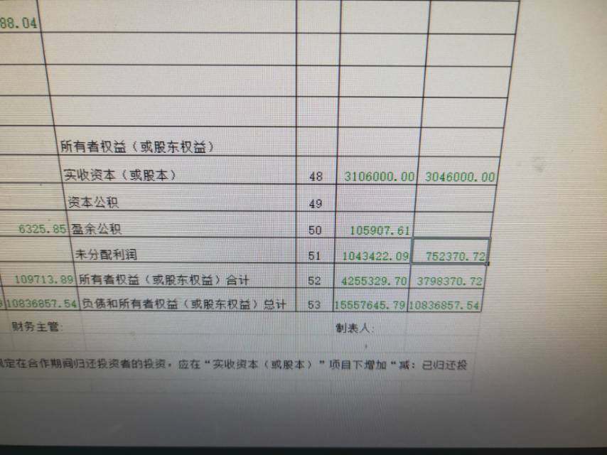 这两个表勾稽关系不对吗？