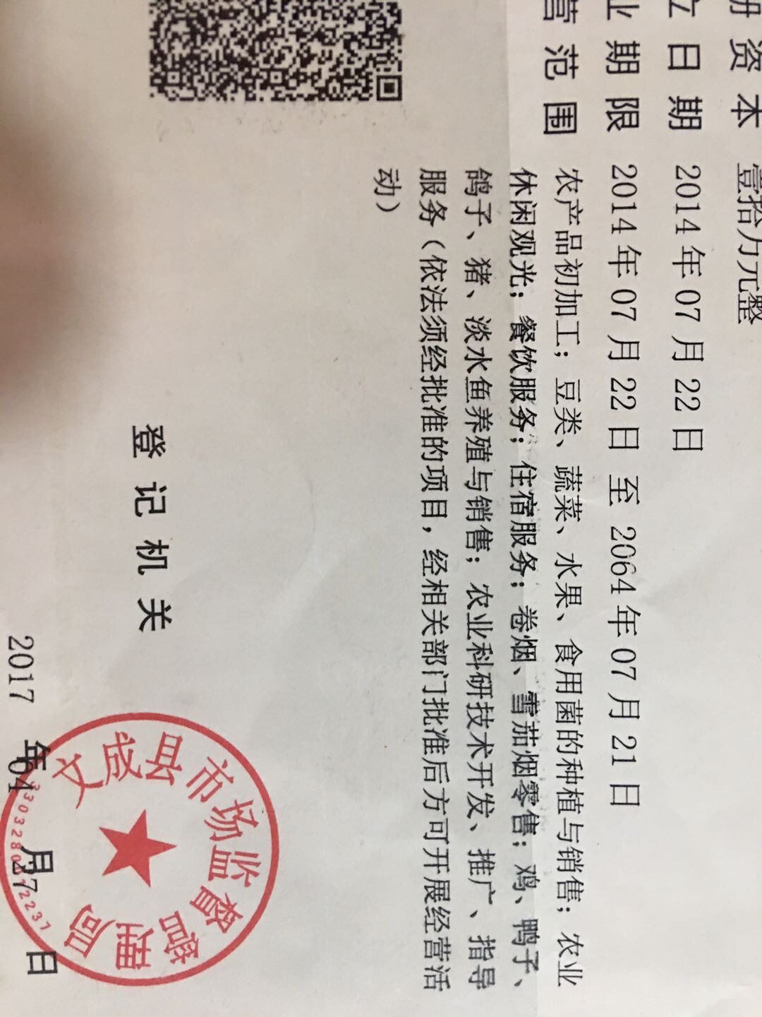 我们营业执照上这些吗